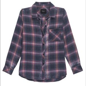 Indigo Powder Blush Rails Little Kids Hudson Flannel
